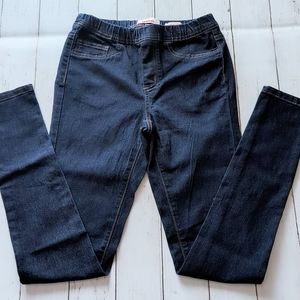 BONGO Pull On Jeans Jeggings Women SMALL Mid Rise Skinny Elastic Waist Dark NEW